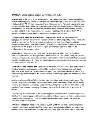 sampan empowering digital governance in india