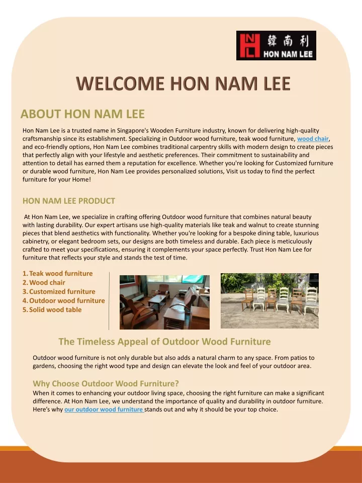 welcome hon nam lee