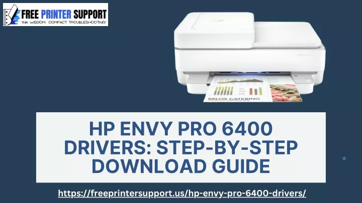 hp envy pro 6400 drivers step by step download