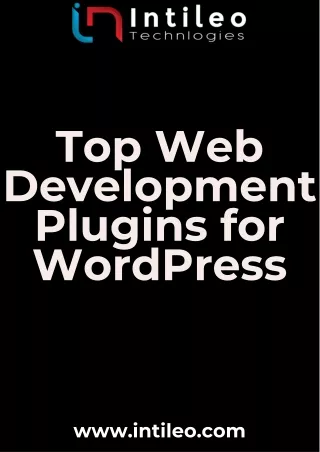 Top Web Development Plugins for WordPress