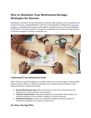 How to Maximize Your Retirement Savings_ Strategies for Success