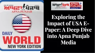 USA EPaper in Punjabi