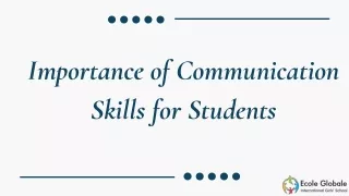 importance of communication skills for students