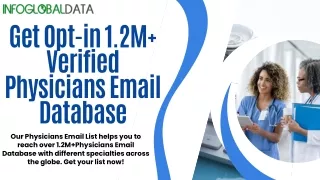 Maximize Your Sales with a Precision-Tailored Physicians Email List
