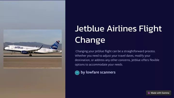 jetblue airlines flight change