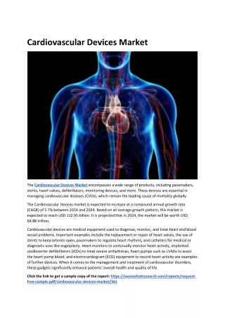 Cardiovascular Devices Market 12-08-2024