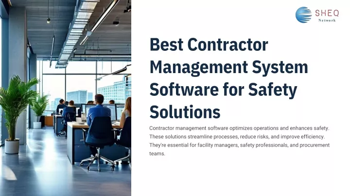 best contractor management system software