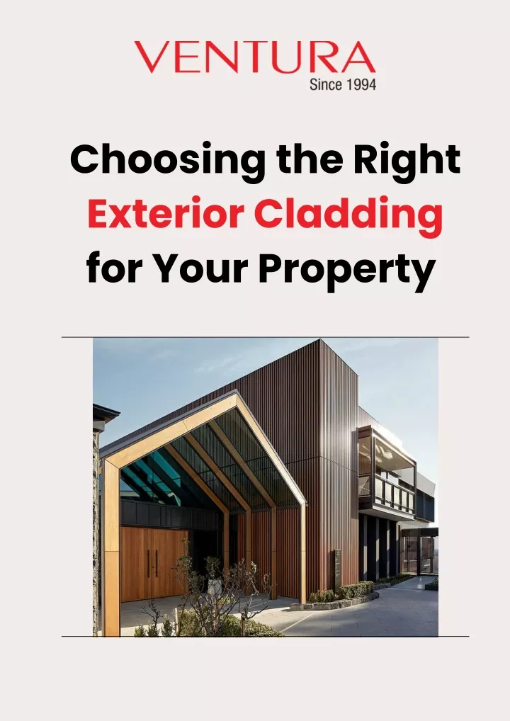 choosing the right exterior cladding for your