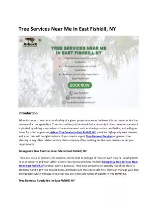 Tree Services Near Me In East Fishkill