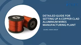Copper Clad Aluminum Wires Manufacturing Plant Project Report