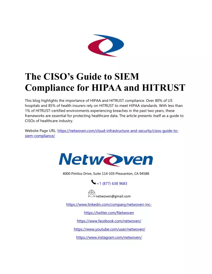 the ciso s guide to siem compliance for hipaa