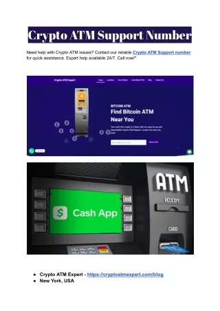 Crypto ATM Support Number