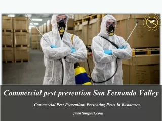 Commercial pest prevention San Fernando Valley