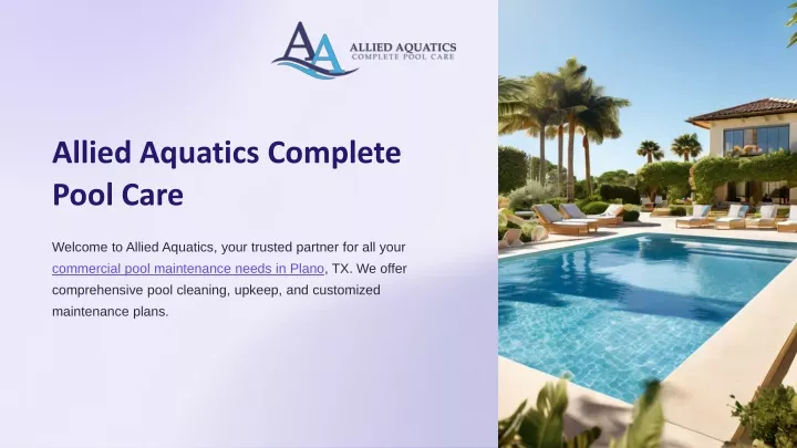 allied aquatics complete pool care