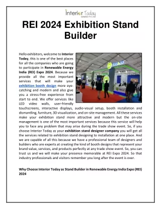 rei 2024 exhibition stand builder hello
