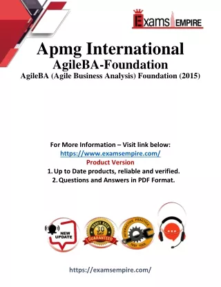 apmg international agileba foundation agileba