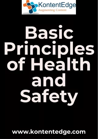 Basic Principles of Health and Safety