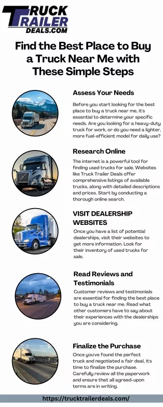 Find the Best Place to Buy a Truck Near Me with These Simple Steps