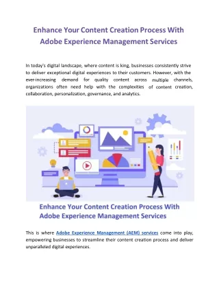 Enhance Your Content Creation Process With Adobe Experience Management Services