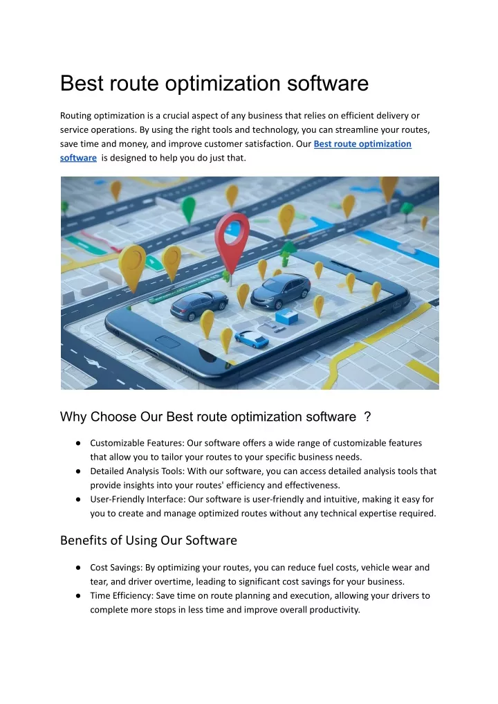 best route optimization software