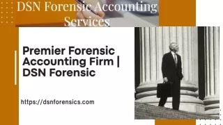 Premier Forensic Accounting Firm  DSN Forensic
