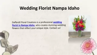 Wedding Florist Nampa Idaho