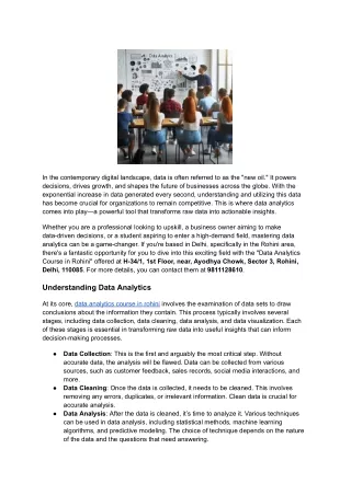 The Growing Importance of Data Analytics in Today’s World
