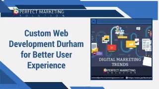custom web development durham for better user
