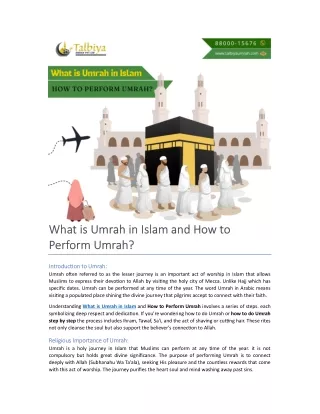 what is umrah in islam and how to what is umrah