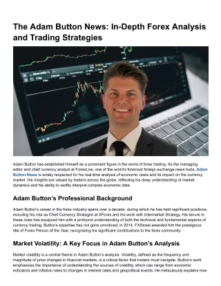 the adam button news in depth forex analysis