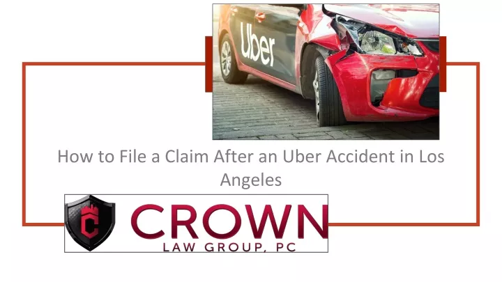 how to file a claim after an uber accident