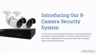 introducing our 8 camera security system