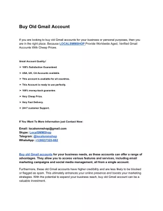 The 6 Best Alternatives to Buy Old Gmail Accounts