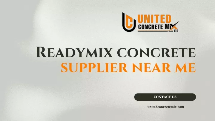 readymix concrete supplier near me