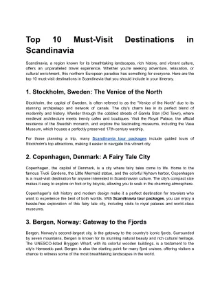 top scandinavia