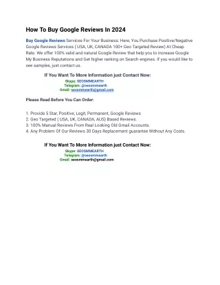 Where Can I Buy Google Reviews in Online