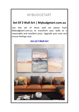 set of 3 wall art mybudgetart com au