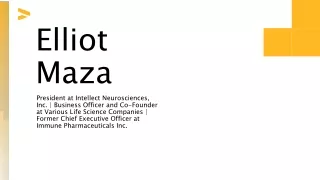 Elliot Maza - An Inspirational Catalyst From Fort Lee, NJ