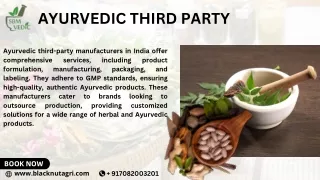 ayurvedic third party manufacturers in india