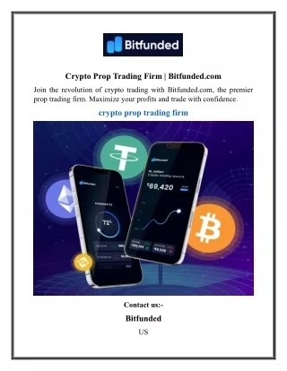 Crypto Prop Trading Firm  Bitfunded