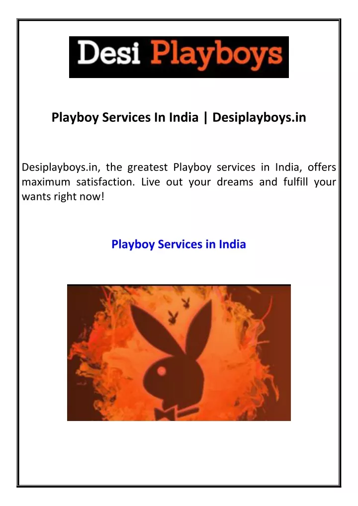 playboy services in india desiplayboys in