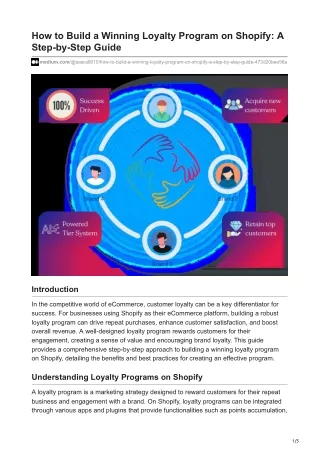 how to build a winning loyalty program on shopify