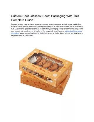 custom shot glasses boost packaging with this