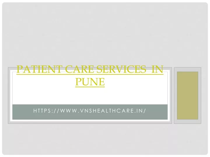 patient care services in pune