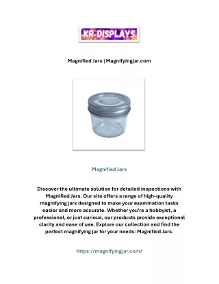 magnified jars magnifyingjar com