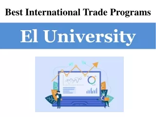 Best International Trade Programs