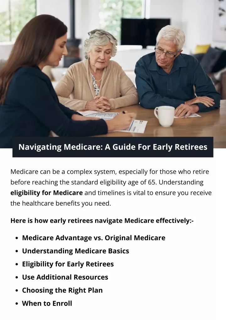 navigating medicare a guide for early retirees