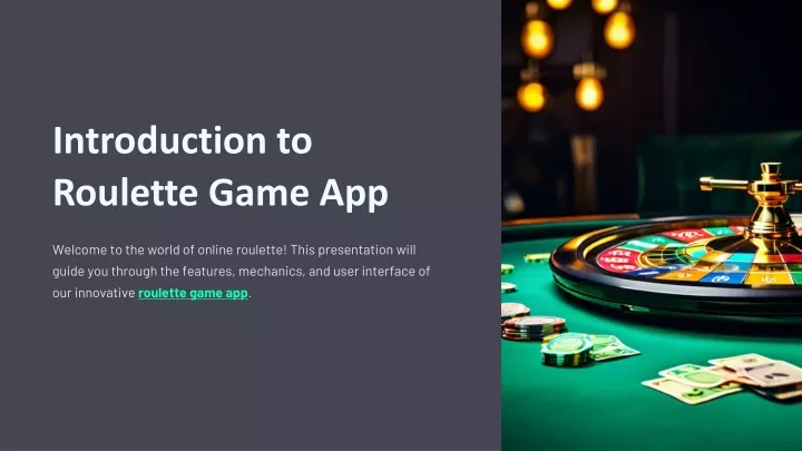 introduction to roulette game app