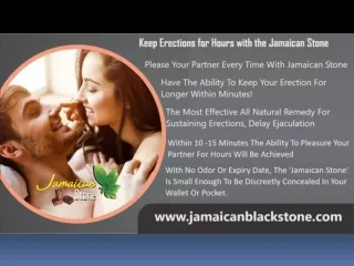 Ultimate Sexual Stamina Booster - Jamaican Stone