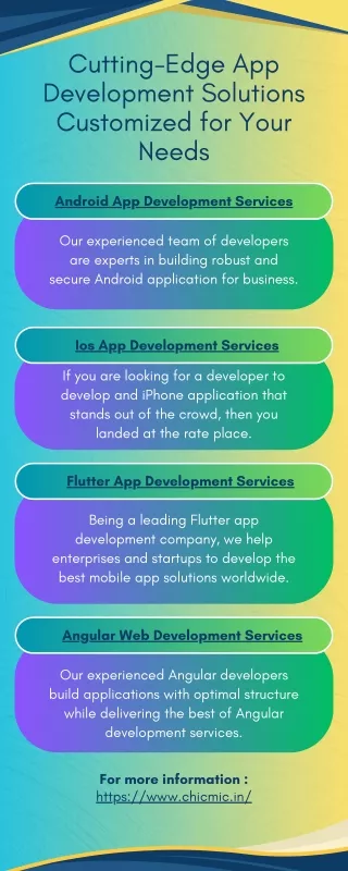 Cutting-Edge App Development Solutions Customized for Your Needs